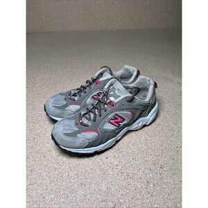 New Balance 472 Womens 8 Med Sneaker Trail Running Shoes Gray Taupe Beige Pink